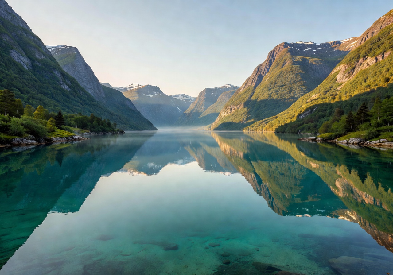 Nygårdsparken historic botanical park in Bergen with lush green trees and peaceful pathways